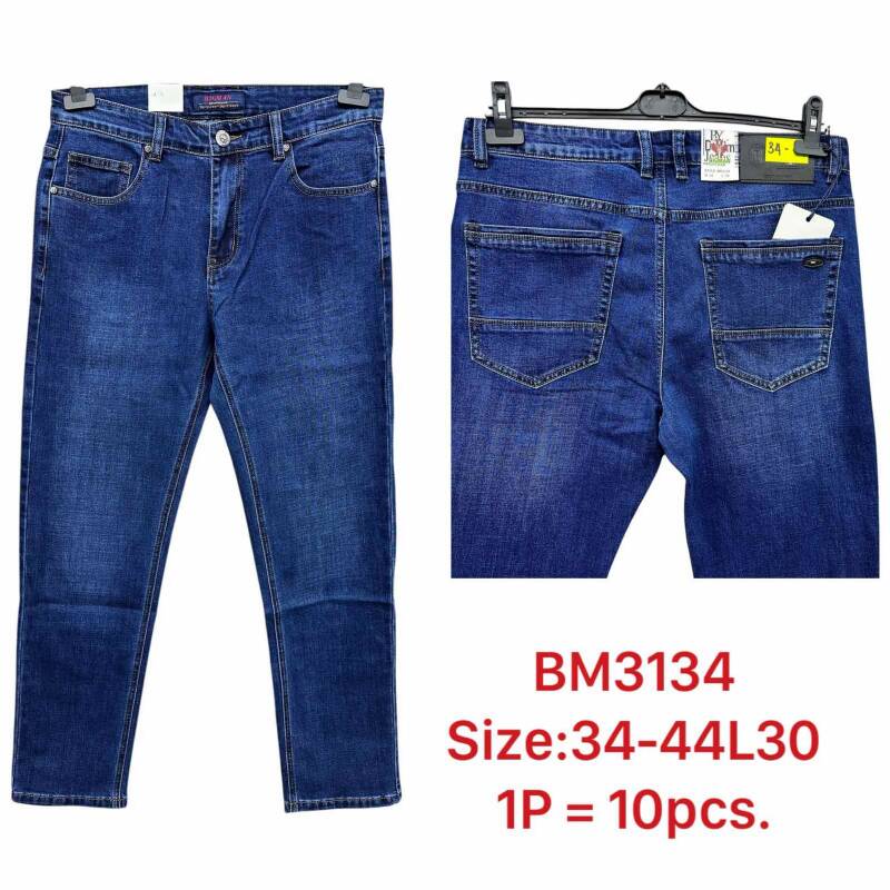 Spodnie jeansy meskie Roz 34-44, 1 Kolor .Paczka 10 szt